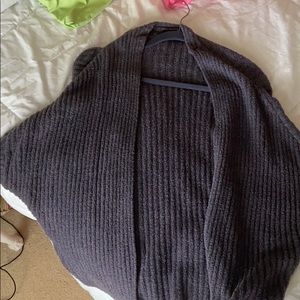 Barefoot dreams blue cropped cardigan